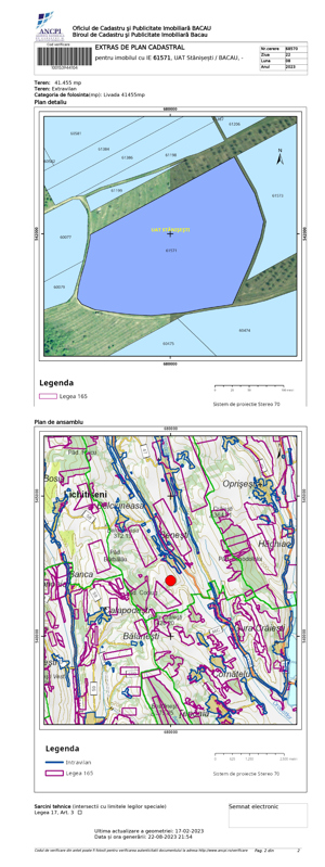  Stănișești, Benesti, Bacău, livada din '96,100300mp 10,3Ha, extravilan, intabulat, str Valea Babei - imagine 1