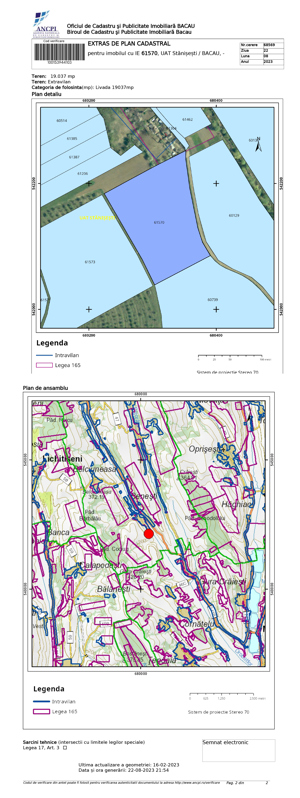 Stănișești: Vand livada de 100300 mp din anul 1996 in com Stănișești (Benesti), Jud Bacău - imagine 3