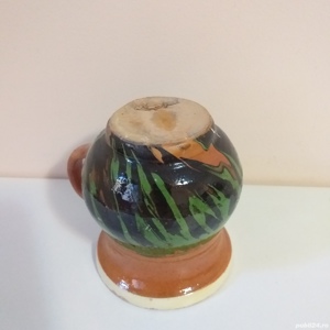 cana lut veche ceasca ceramica traditionala rustic decorativa - imagine 3