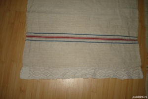 Stergare taranesti din in tesute in razboi si cusute cu flori si motive populare - imagine 3