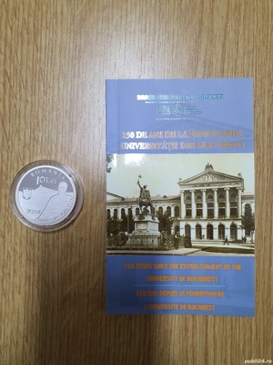 Moneda BNR Argint - 23.06.2014 - 150 de ani de la înfiinţarea Universităţii din Bucureşti