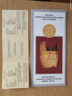 Monede BNR Aur - 24.12.1999 - 3 bucati (1999 2002 2003) - Coiful Poiana Coţofeneşti