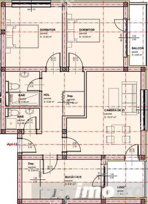 Apartament 3 camere 2 bai 2 balcoane loc parcare zona Brana Selimbar - imagine 4