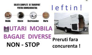 Transport mobila bagaje transport microbuz marfa transport debarasari mobila veche Ridic moloz - imagine 3