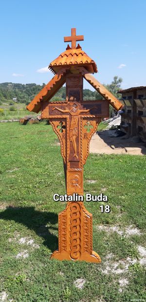 troite ,troita,cruce si cruci lemn stejar masiv - imagine 5
