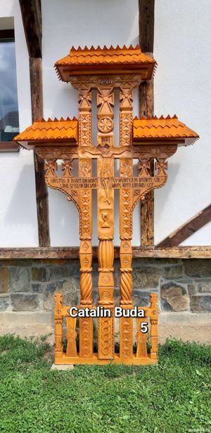 troite ,troita,cruce si cruci lemn stejar masiv - imagine 4