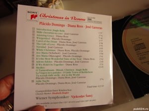 cd Christmas In Vienna -Diana Ross, Placido Domingo, Jose Carreras 1993 - imagine 4