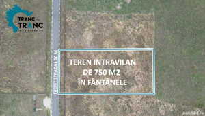 Teren intravilan de 750m2 cu front stradal de 20 ml în Fantanele(ID:27725) - imagine 4