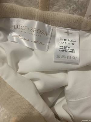 Rochie de mireasă Luce Sposa  - imagine 8