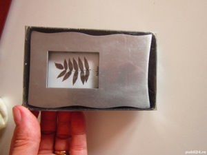 Tablou miniatura  botanic rama metal  masiv inoxidabil  Germania - imagine 3