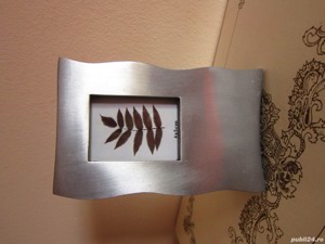 Tablou miniatura  botanic rama metal  masiv inoxidabil  Germania - imagine 6