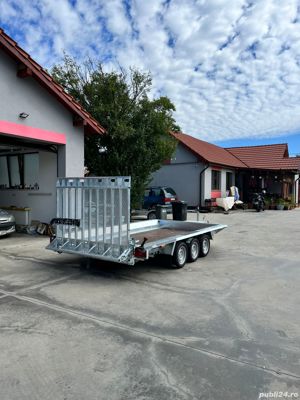 Remorca utilaje Martz Bau 400/3 de 3500kg triplu ax - imagine 2