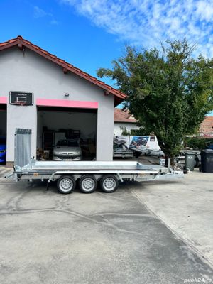 Remorca utilaje Martz Bau 400/3 de 3500kg triplu ax - imagine 3
