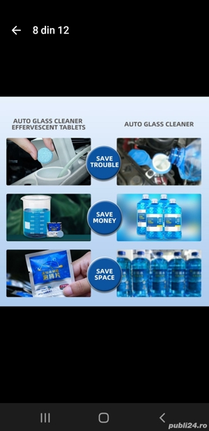 Pastile efervescente pentru curățarea parbrizului - imagine 3