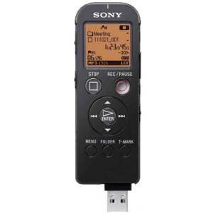 Reportofon stereo profesional SONY ICD-UX522 black HUSA BONUS - imagine 5