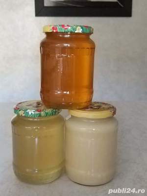 vând miere de albine salcâm, polifloră, cremă de miere