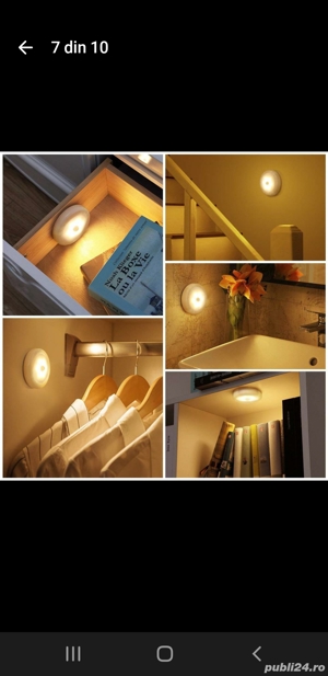 Lampa LED cu senzori de miscare  - imagine 2