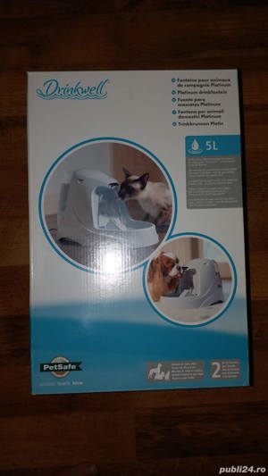Fantana pentru pisici si caini Drinkwell Platinum Pet Fountain 5 litri - imagine 2