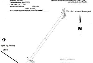 Teren extravilan 4237 mp, aproape de DN15C, Oșlobeni, Bodești, Neamț - imagine 2