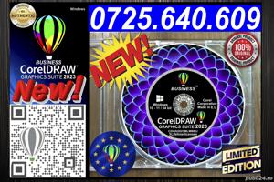 CorelDRAW Graphics Suite BUSINESS - 2023 - 3 Lifetime licenses ( Permanenta ) DVD SIGILATA