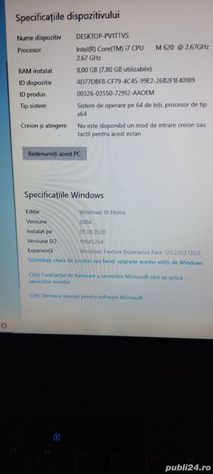 Laptop Dell Latitude E 6410 # i7; 8GB RAM; SSD - imagine 7