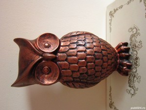 cadou Feng Shui Bufnita mare superba vintage de colectie anii '80