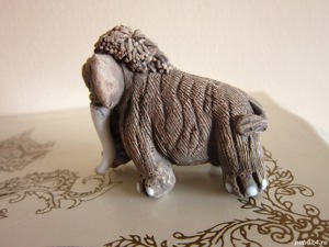 Mamut figurina mica vintage de colectie handmade Peru '80 - imagine 7