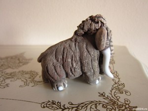 Mamut figurina mica vintage de colectie handmade Peru '80 - imagine 8