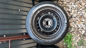 4 Jante cu cauciucuri 195 65 15 T ,  Mercedes , Vw , Audi , Skoda , Seat - imagine 2