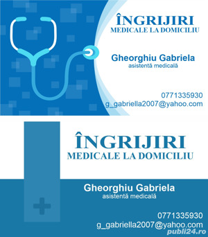 Îngrijiri la domiciliu. Servicii medicale profesionale ! - imagine 3