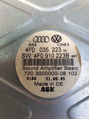Amplificator original Audi - imagine 4