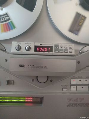 MAGNETOFON AKAI GX-747 Electronic Real Time  Counter  6-Head 5-Motor Cu Role si Adaptoare - imagine 8