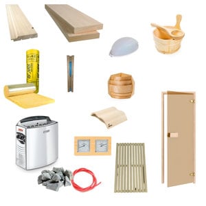 Kit constructie sauna finlandeza Waincris BASIC 3 1,5 1,5 2,1m