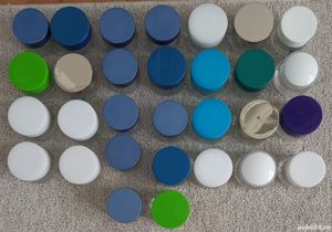 Set borcane recipiente cosmetice plastic sau sticla - imagine 2