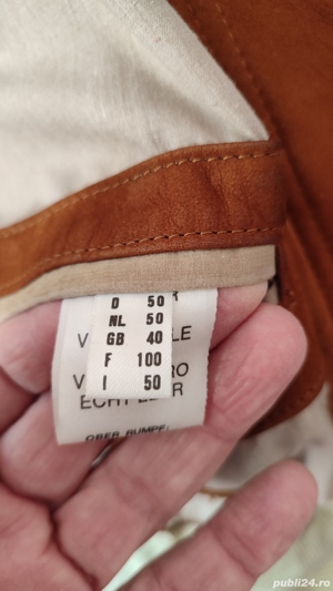 Jacheta de piele eleganta Hobson 50 - imagine 7