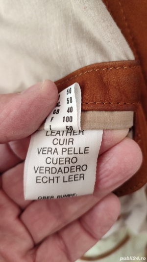 Jacheta de piele eleganta Hobson 50 - imagine 6