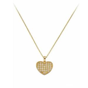Colier aur galben 14k  cu pandant inima - DA607