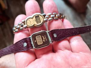 2 ceasuri vintage de damă, anii '70, LCD quartz