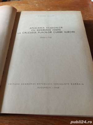 Aplicarea ecuatiilor cu diferente finite la calculul placilor curbe subtiri - Mircea Soare - imagine 2