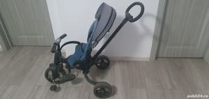 Tricicleta multifunctionala pentru copii Alto, +10 luni, Albastru, Coccolle