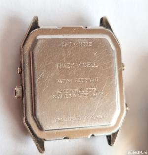 3 ceasuri vintage, anii 1970-1980, Fossil și TIMEX, nefuncționale - imagine 7
