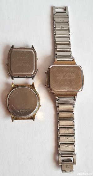 3 ceasuri vintage, anii 1970-1980, Fossil și TIMEX, nefuncționale - imagine 5