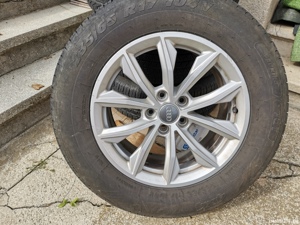 Vand  jante 17 audi 5×112 8J ET39 cu anvelope M+S  - imagine 6