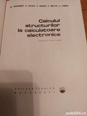 Calculul structurilor la calculatoare electronice - Ch. Massonnet - imagine 2