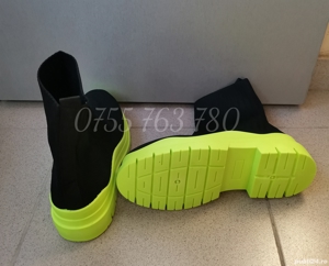 Ghete damă din material textil - imagine 2