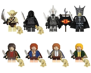 Set 8 Minifigurine tip Lego Lord of the Rings cu Goblin si Frodo