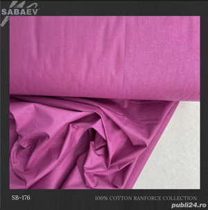 Material Bumbac Satinat 240 cm pentru lenjerii de pat rola 30 ml - imagine 9