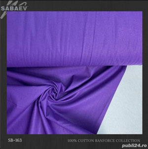 Material Bumbac Satinat 240 cm pentru lenjerii de pat rola 30 ml - imagine 8