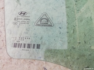 geam usa dreapta fata Hyundai Tucson III - imagine 3