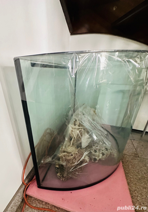 Acvariu din sticla semirotund facut pe comanda in  in Austria circa 450l  - imagine 3